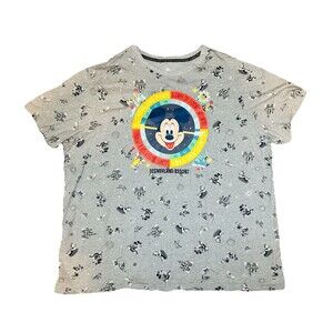 Disneyland Resort Mickey Mouse Gray T-Shirt California Adventure Adult‎ XXL